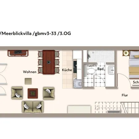 Apartmentanlage Meerblickvilla Apartmentanlage Meerblickvilla 3-33 Apartmán